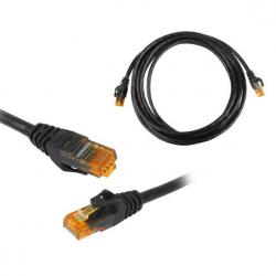 LAN Кабел UTP PATCH, с конектори RJ45, CAT6E, черен, 3 метра