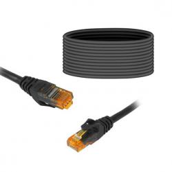 LAN Кабел UTP PATCH, с конектори RJ45, CAT6E, черен, 20 метра