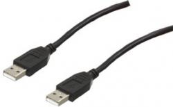 Кабел USB 2.0 A, черен, 1.8 метра