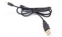 Кабел USB 2.0 A - захранващ конектор 2.5/0.7мм, 0.7 метра