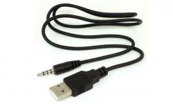 Кабел USB мъжки - 3.5mm жак 4pin мъжки, 0.6 метра