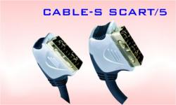 Аудио видео кабел SCART, HQ, високо качество, позлатени конектори, 10 метра