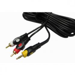 Аудио кабел Stereo Jack 3.5mm - 2RCA, HQ, 15 метра