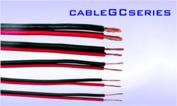 Кабел за тонколони, 2x 0.35 mm2, PVC, червено-черен, цена на метър, CABLE-GC075RB