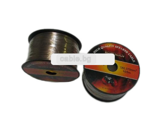 Кабел за Тонколони 2x 0.375 mm2 Wireman силиконов, цена на метър