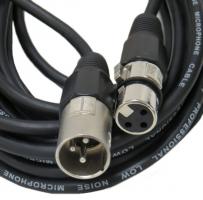 Микрофонен кабел CANON (XLR) мъжки - CANON (XLR) женски, 3 метра