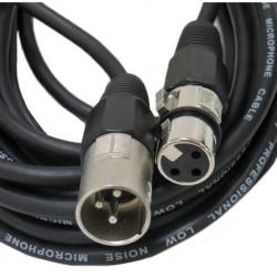 Микрофонен кабел CANON (XLR) мъжки - CANON (XLR) женски, 3 метра